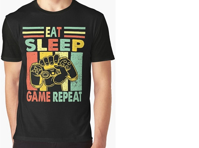 Eat Sleep Game Repeat-8 design eat sleep game repeat 8 graphic design illustration