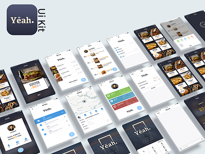 Ui Kit app food night sketch ue ui