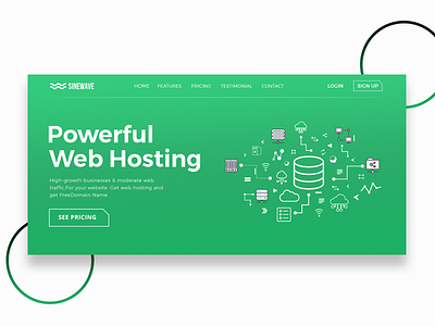 Sinewave Onepage Landing Page hosting landing landing page onepage pricing plans sinewave web hosting