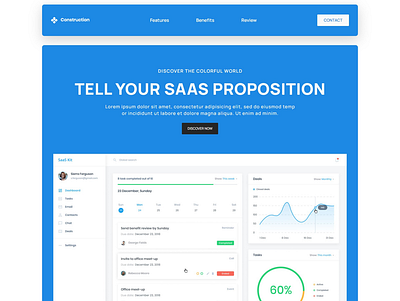 SaaS Pro carrd design landing page nocode saas template website