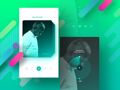 Music App Design app black design music ui