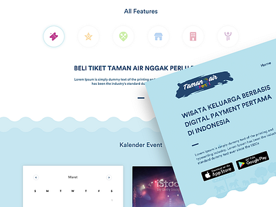 Taman Air Company Website Design design ui ux website