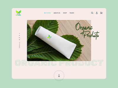 Organic Product Landing Page UI