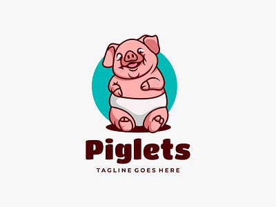 Pig Mascot Style cute