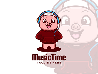 Music Time Mascot Style cute