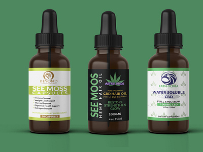 CBD LABEL DESIGN cbd cbd oil design design graphic design illustration labeldesign logo oil lebel design product design