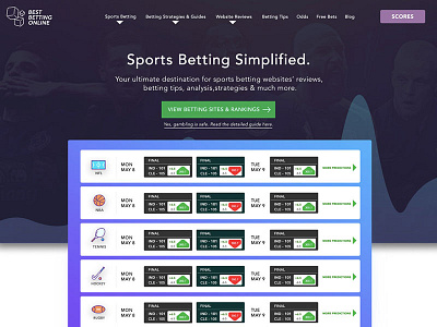 Sports Betting Website Concept