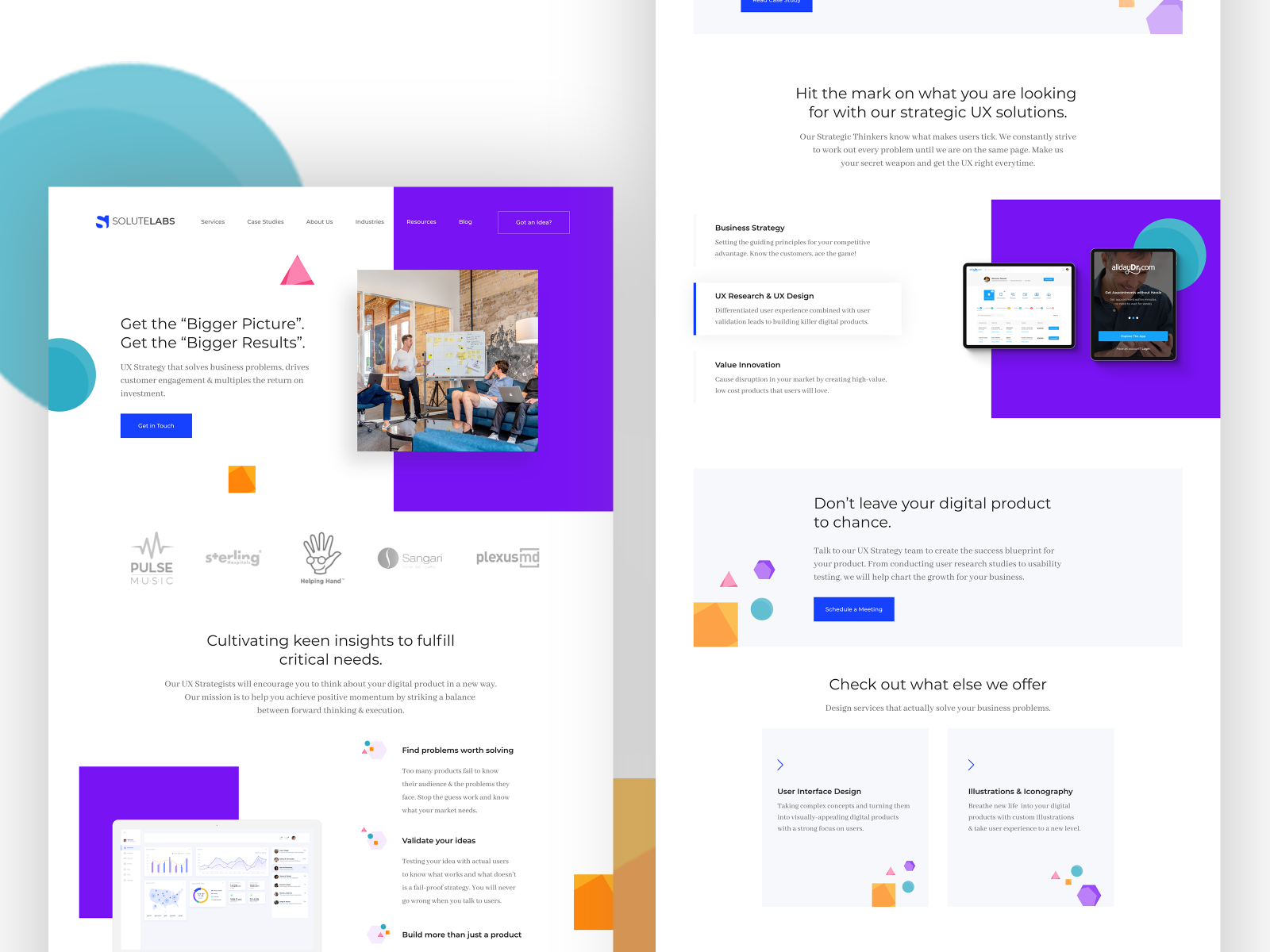 UX Strategy Web Page Exploration by M&N on Dribbble