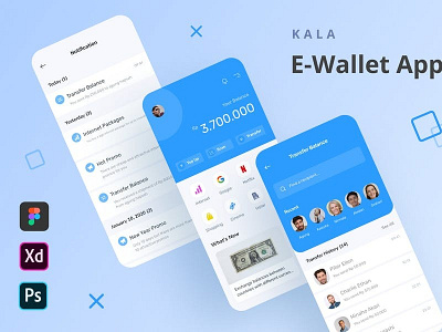 E-WALLET APP UI KIT 3d animation branding graphic design logo motion graphics ui westcoastanimation westcoastanimations