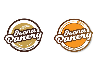 Jeena Bakery bakery branding custom lettering design emblem logo food graphic design illustration logo logo design vector