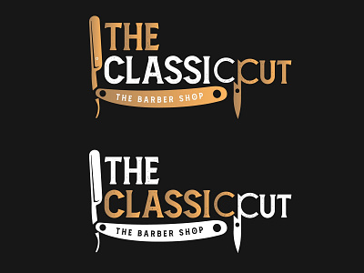 The Cut - Barbershop Logo Design barber barber shop barbers barbershop clean clean design clean logo company enterpreneur graphic design haircut logo logo design salon