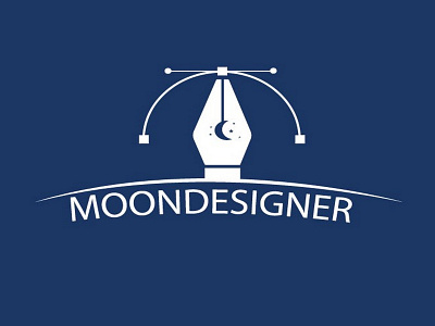 Moon Designer art branding bunny logo combination logo combination mark creative cute animals design designer fun design graphic design icon illustration logo logodesigner logos moon designer moon logo space logo vector