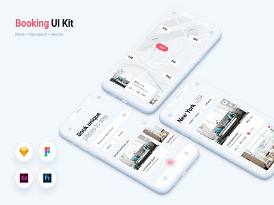 Booking App UI Kit app app kit app ui kit booking app booking app kit travel app travel app kit ui ux