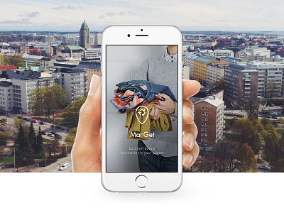 MarGet | Location-based fleamarket app app branding fleamarket logo photography splash