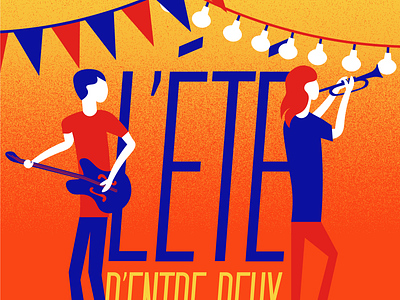 L'Été d'Entre Deux - Summer Music Festival - Branding branding concert design festival graphic design illustration music