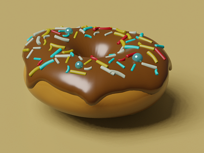 Donut 3D 3d blender design graphic design