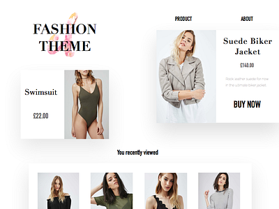 FASHION THEME branding clean design fashion simple spring typography web webdesign