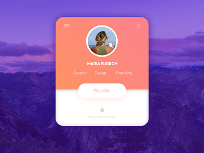 Would you follow? clean design follow simple typography view web webdesign