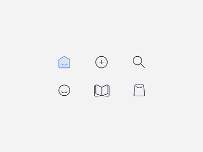 🙂 Icons branding design design system figma icon icon set iconography icons illustration menu minimal mobile mobile app mobile ui simple simpleicons smile ui uidesign vector