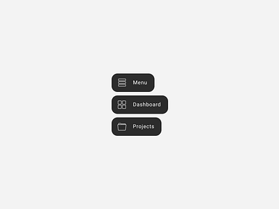 Menu app application black black ui buttons chips clean dashboard dashboard ui desktop figma icons iconset menu minimalism presentation projects tool tools ui