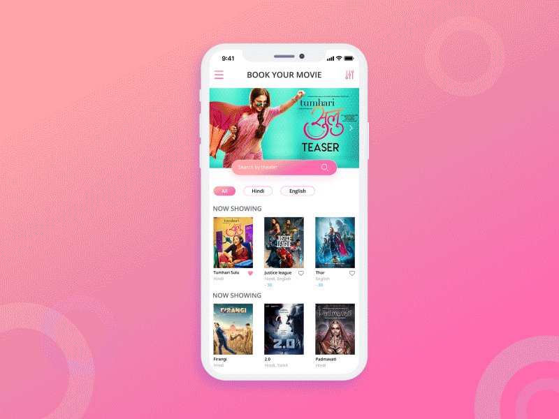 Design of a Movie booking app