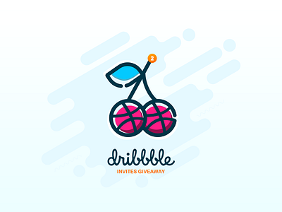 2 Dribbble Invites dribbble illustration invites player shot