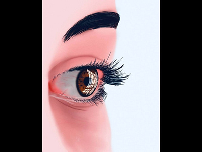 Realistic eye illustration 2d adobe illustrator animation branding design illustration logo motion graphics ui vector