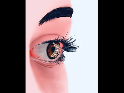 Realistic eye illustration
