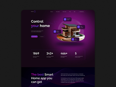 Smart home app design smart house ui ux vector