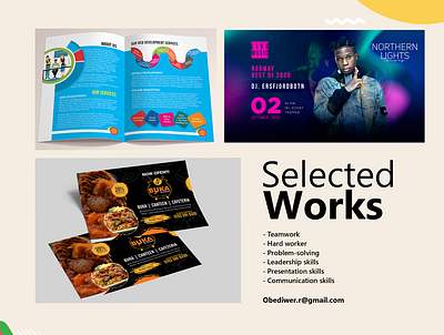 Selected Work animation branding graphic design logo ui