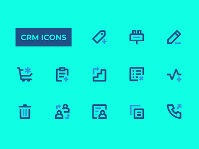 CRM Icons icon ui vector
