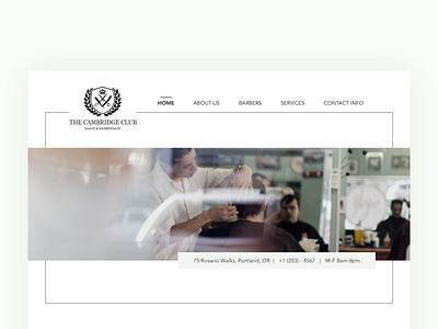 Barbershop Website barbershop minimalist service simple web