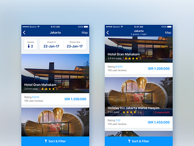 Search Results - Booking.com Redesign app booking redesign results search search results travel ui