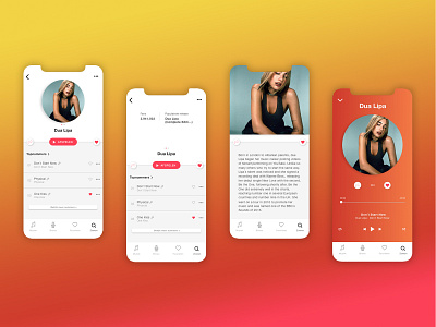 Music app concept app concept design designer portfolio ui ux