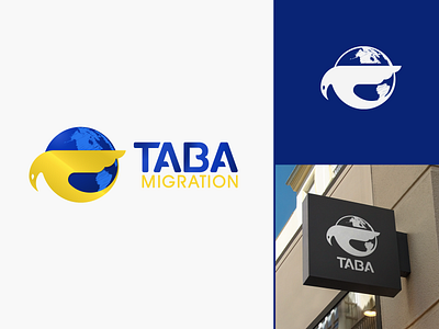 TABA International | Logo bird branding design globe graphic design illustration logo logo design migration traveling typography vector