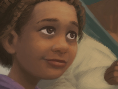 Work in Progress v3 africa character digital painting girl illustration painting woman