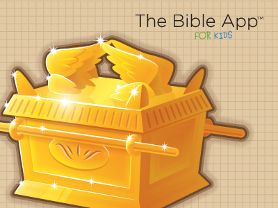 Bible App for Kids - The Ark of the Covenant 3d ark bible dimensional gold icon icons illustration object sketch vector