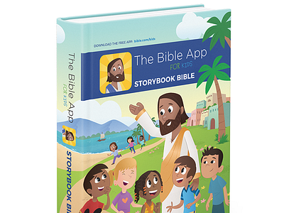 The Bible App for Kids - Storybook Bible app bible book childrens cover design illustration kids layout vector