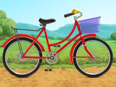 Theresa's Bicycle bicycle cause charity childrens digital painting humanitarian illustration kids painting storybook