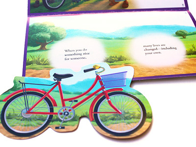 Theresa's Bicycle - Keepsake bicycle cause charity childrens digital painting humanitarian illustration kids painting storybook