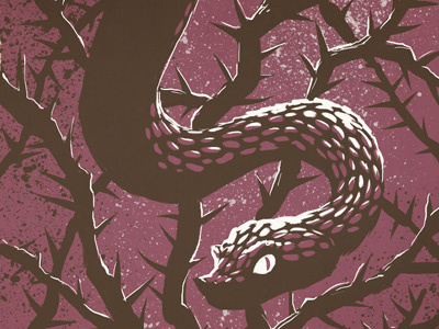 Epic Story - The Fall bible chapter drawing fall genesis illustration ink monochrome snake story thorns