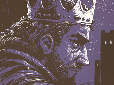 Epic Story - The Kings bible chapter crown drawing illustration ink king monochrome night story
