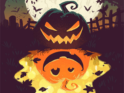 Redeem Halloween art digital face halloween illustration jack o lantern photoshop pumpkin scary spooky