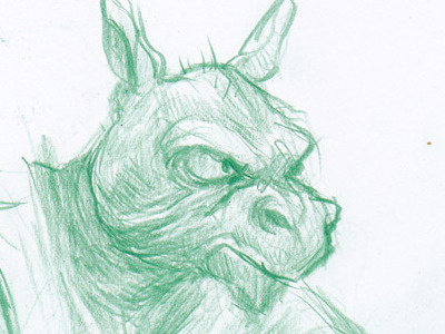 Sketch character creature drawing pencil sketch