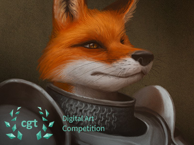 The Fox Knight - CGTrader Digital Art Competition character digital painting illustration painting photoshop