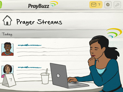 Praybuzz after effects animation character church demo demo video explanatory video illustration illustrator ministry prayer startup video