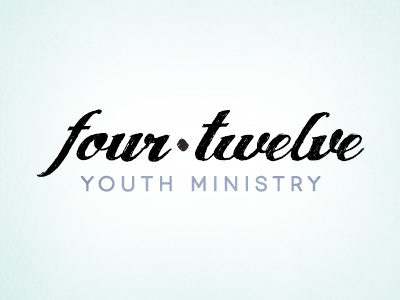 four.twelve youth ministry Logo church logo logo design ministry student teen youth