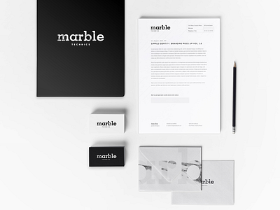 Marble identity brand france graphique identité logo marble marbre paris