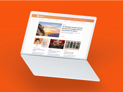 Speachme Blog apple blog landing laptop macbookpro orange page speachme startup webdesign webdesigner.