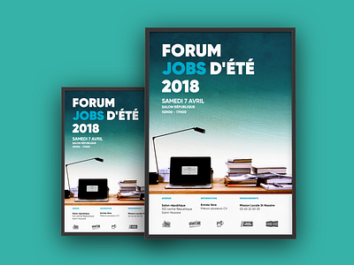 Print Forum Job affiche blue communication forum france french gradient job print sea